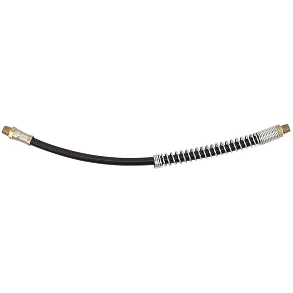 Groz 18in/450mm Std. Flexible Grease Gun Hose W/Spring Guard Groz 18in/450mm Std. Flexible Grease Gun Hose W/Spring Guard