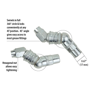 Groz 17.0mm Hydraulic Coupler 360Deg Swivel 3-Jaw Groz 17.0mm Hydraulic Coupler 360Deg Swivel 3-Jaw