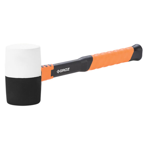 Groz Rubber Mallet 24oz- Dual Head- Fibreglass Handle 14in Groz Rubber Mallet 24oz- Dual Head- Fibreglass Handle 14in