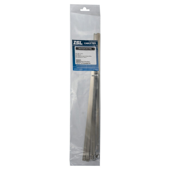 ISL 400 x 7.9mm 316 Stainless Cable Tie - 10pk ISL 400 x 7.9mm 316 Stainless Cable Tie - 10pk