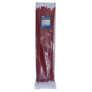 ISL 533 x 7.6mm UV Nylon Cable Tie - Red - 100pk