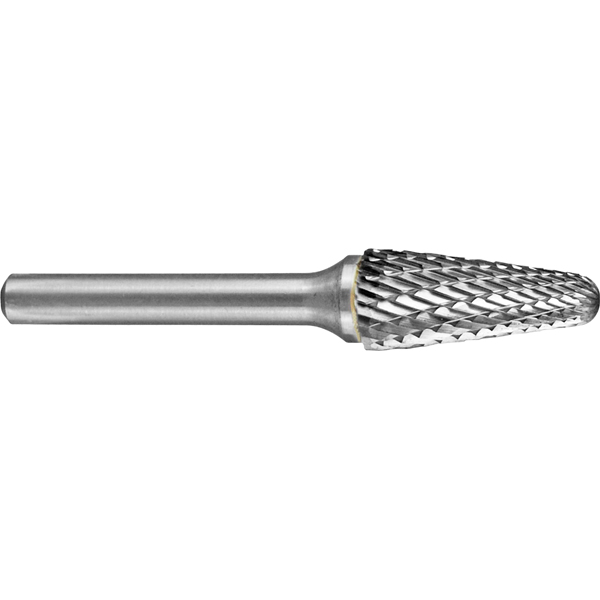 Holemaker Carbide Burr 1/2x1-1/8inx1/4in Tapered Radius DC Holemaker Carbide Burr 1/2x1-1/8inx1/4in Tapered Radius DC