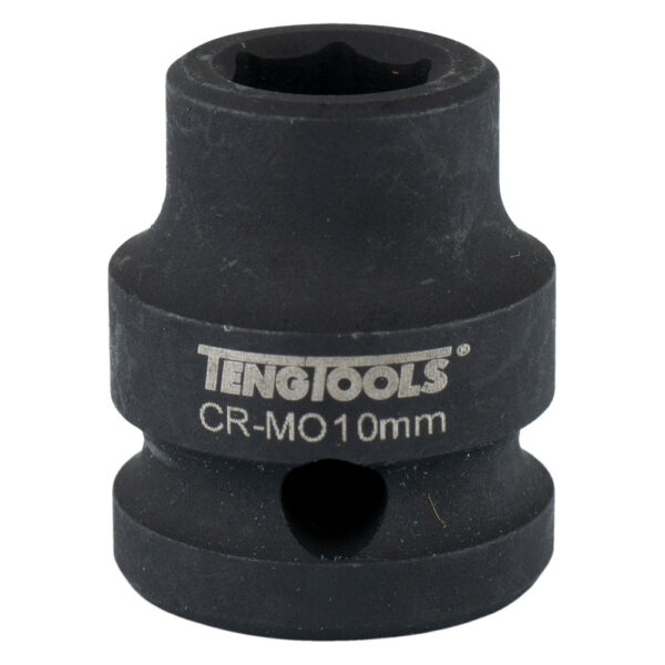 Teng 1/2in Dr. Stubby Impact Socket 10mm DIN