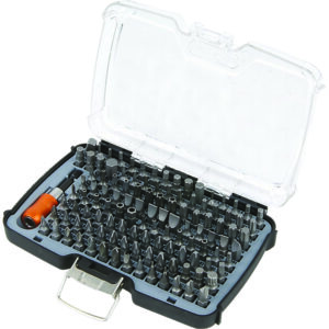 Tactix 117pc Master 1/4in Cr-V Bits Set