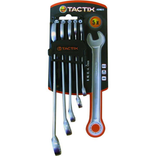 Tactix 5pc Combination Spanner Set - Metric Tactix 5pc Combination Spanner Set - Metric