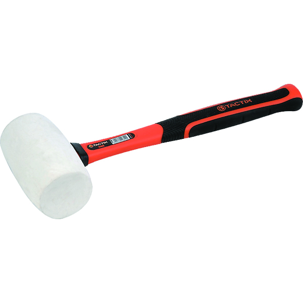 Tactix Mallet Rubber 65mm White Fiberglass Tactix Mallet Rubber 65mm White Fiberglass