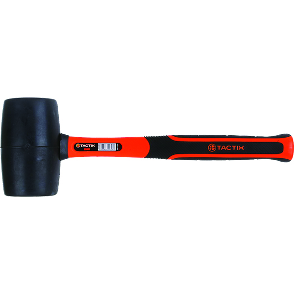 Tactix Mallet Rubber 65mm Black Fiberglass Tactix Mallet Rubber 65mm Black Fiberglass
