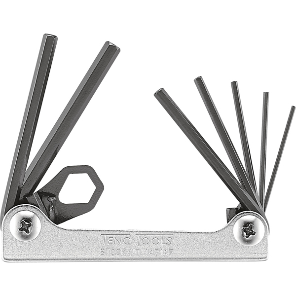Teng 7pc Folding AF Hex Key Set - 1/6in-7/32in Teng 7pc Folding AF Hex Key Set - 1/6in-7/32in