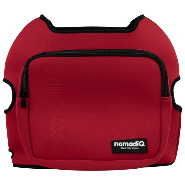 NomadiQ BBQ Neoprene Protective Cover w/ Storage Pocket-Red NomadiQ BBQ Neoprene Protective Cover w/ Storage Pocket-Red