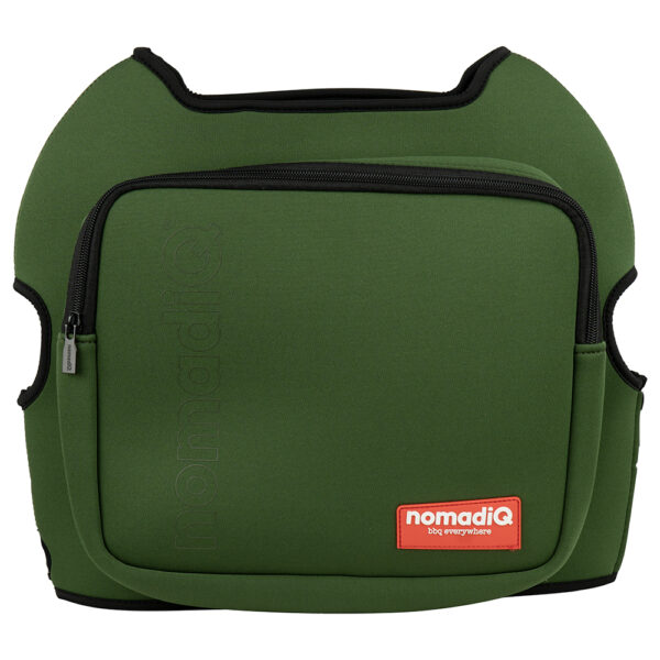 NomadiQ BBQ Neoprene Protective Cover w/Storage Pocket-Green NomadiQ BBQ Neoprene Protective Cover w/Storage Pocket-Green