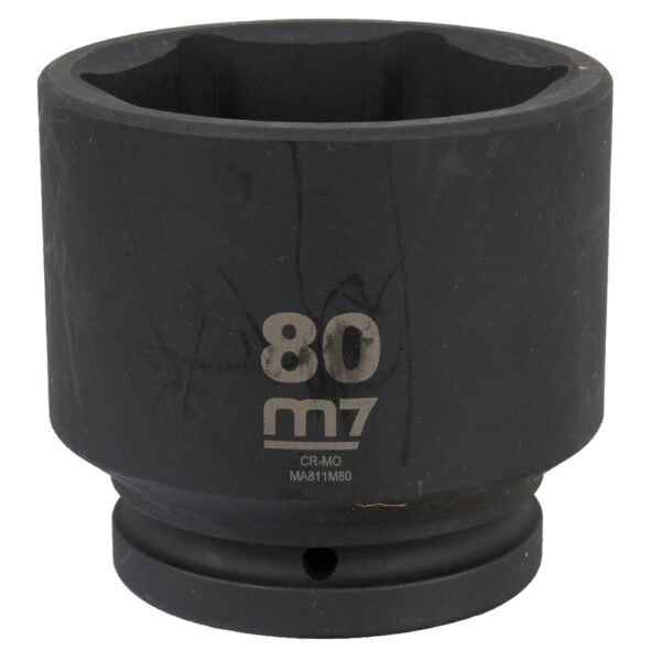 M7 Impact Socket 1in Dr.80mm M7 Impact Socket 1in Dr.80mm