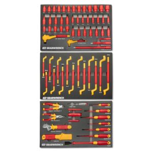 GEARWRENCH 72 PIECE VDE INSULATED TOOL SET IN EVA TRAYS