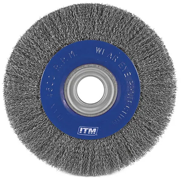 ITM Crimp Wire Wheel Brush Steel 250 x 40mm ITM Crimp Wire Wheel Brush Steel 250 x 40mm