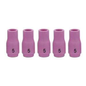13N09 CERAMIC GAS NOZZLE TIG #5 8mm 9-20 5PK