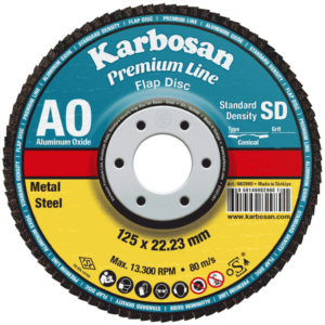 125 x 22.23 G40 ALUMINIUM OXIDE FLAP DISC KARBOSAN