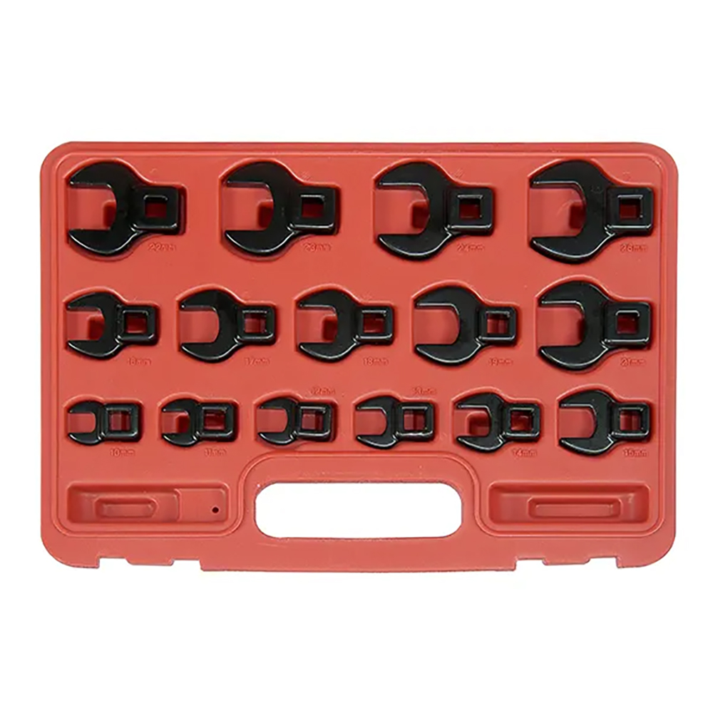 Rytool 15pc 3/8in Dr. Metric Crowsfoot Wrench Set