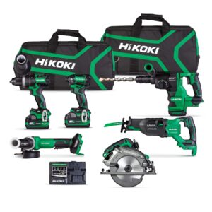 HIKOKI KC366DC(GRZ) 36V Premium Brushless 6-Tool Kit