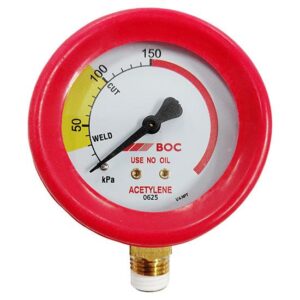 8000 SERIES ACETYLENE LOW PRESSURE GAUGE 150KPA